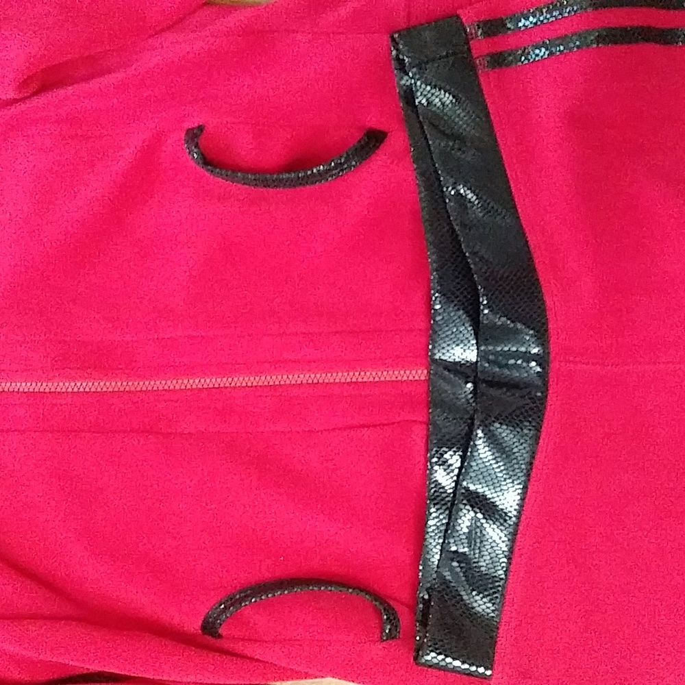 BEBE Sport Two Piece Sweat Suit, Women size M, Red - Picture 2 of 10